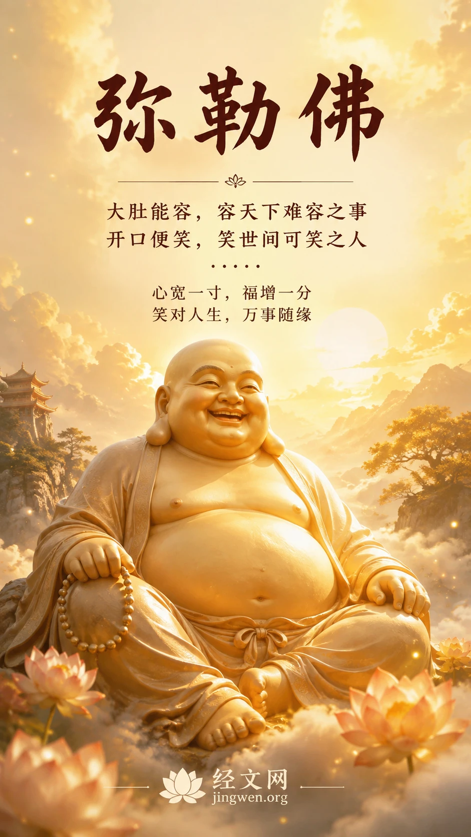 彌勒佛聖像 · 豎版高清